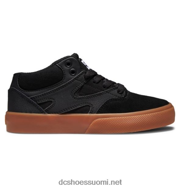 lasten kalis vulc mid-top -kengät musta/kumi DC Shoes VXP4HP515