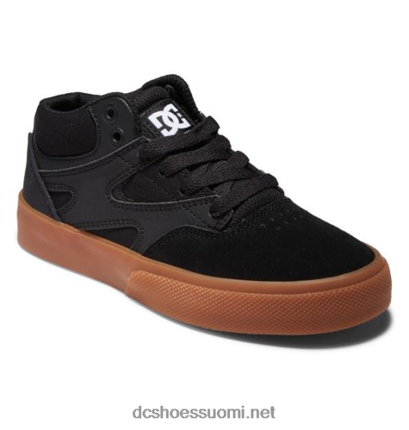 lasten kalis vulc mid-top -kengät musta/kumi DC Shoes VXP4HP515