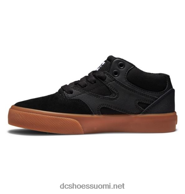 lasten kalis vulc mid-top -kengät musta/kumi DC Shoes VXP4HP515