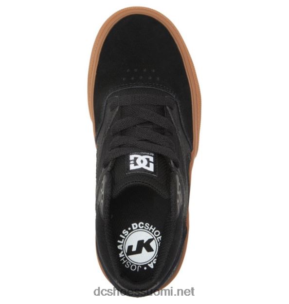 lasten kalis vulc mid-top -kengät musta/kumi DC Shoes VXP4HP515