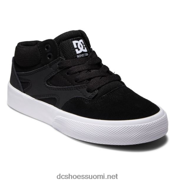 lasten kalis vulc mid-top -kengät musta valkoinen DC Shoes VXP4HP516