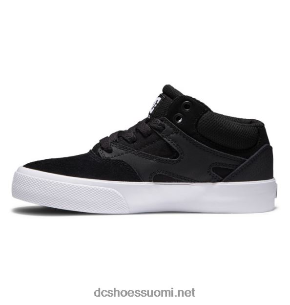 lasten kalis vulc mid-top -kengät musta valkoinen DC Shoes VXP4HP516