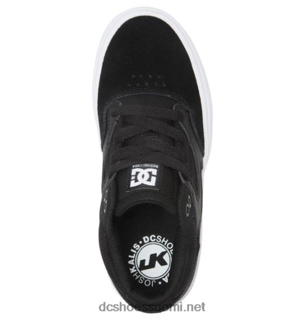 lasten kalis vulc mid-top -kengät musta valkoinen DC Shoes VXP4HP516