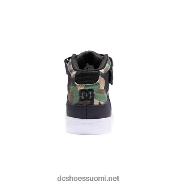 Lasten puhtaat korkeajoustaiset pitsikengät musta camo DC Shoes VXP4HP542