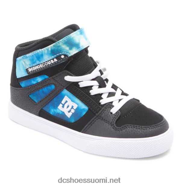 Lasten puhtaat korkeajoustaiset pitsikengät musta/sininen/vihreä DC Shoes VXP4HP533