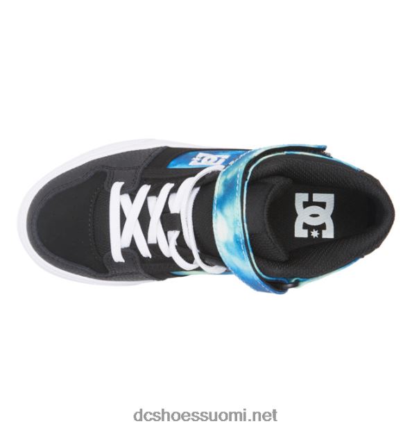 Lasten puhtaat korkeajoustaiset pitsikengät musta/sininen/vihreä DC Shoes VXP4HP533