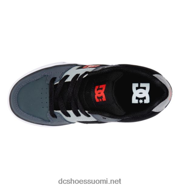 Lasten puhtaat mid-top kengät musta/harmaa/valkoinen DC Shoes VXP4HP549