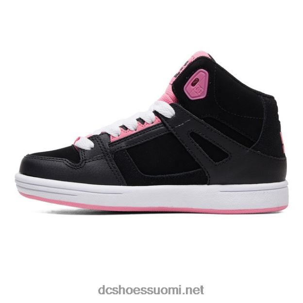lasten puhtaat korkeat kengät musta/vaaleanpunainen DC Shoes VXP4HP541