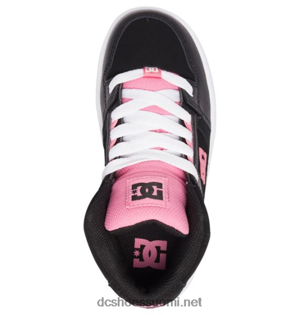 lasten puhtaat korkeat kengät musta/vaaleanpunainen DC Shoes VXP4HP541