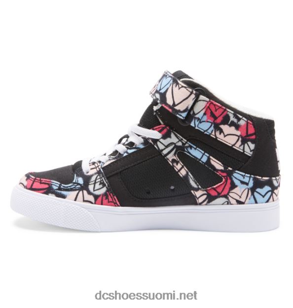 pure hi ev - korkeat kengät tytöille musta/multi DC Shoes VXP4HP531