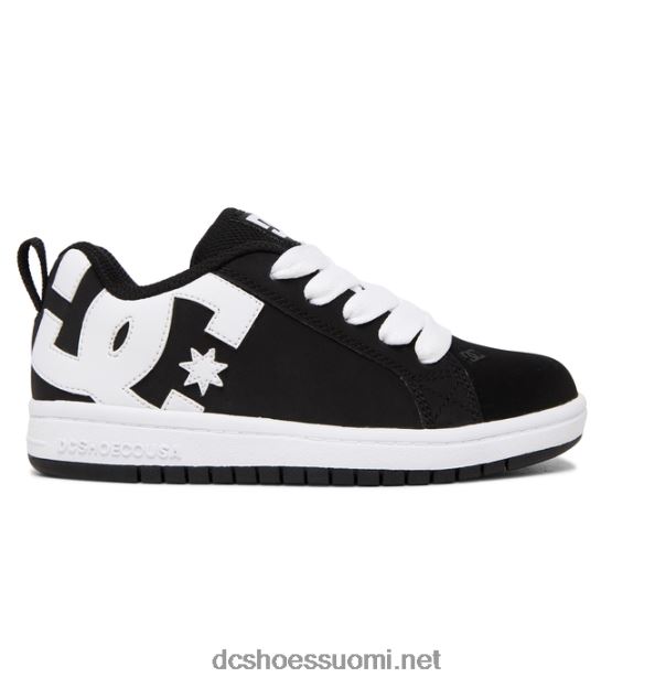 lasten pihagrafiikengät musta valkoinen DC Shoes VXP4HP568