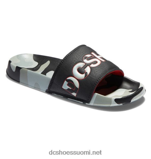 dc slide - slider sandaalit miehille astro camo musta DC Shoes VXP4HP191