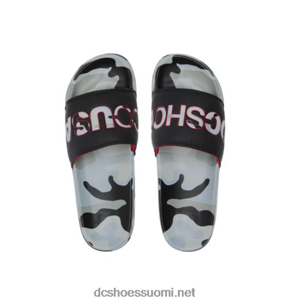 dc slide - slider sandaalit miehille astro camo musta DC Shoes VXP4HP191