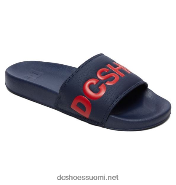 dc slide - slider sandaalit miehille laivasto/punainen DC Shoes VXP4HP240