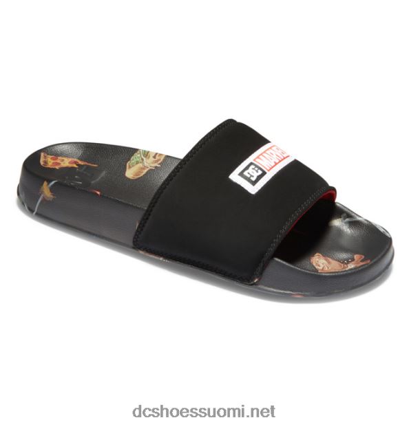miesten marvel deadpool x dc slides musta printti DC Shoes VXP4HP353