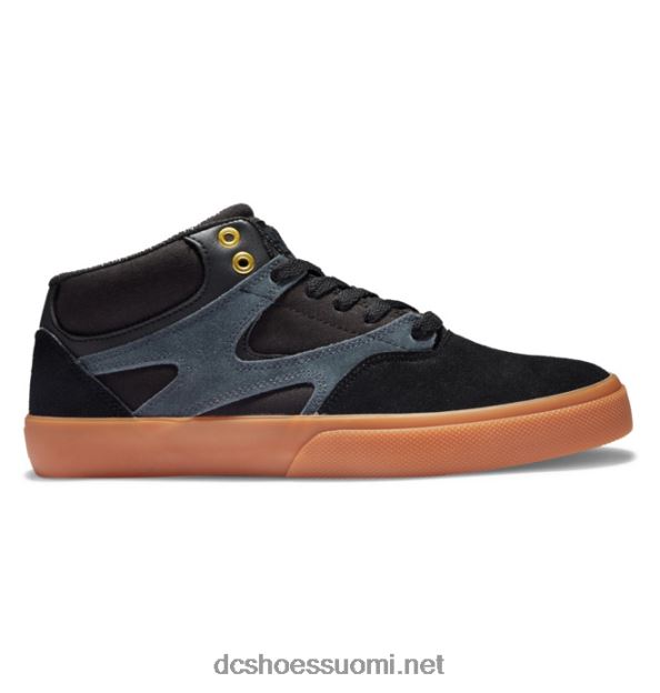 miesten kalis vulc mid-top luistinkengät musta/kumi DC Shoes VXP4HP177