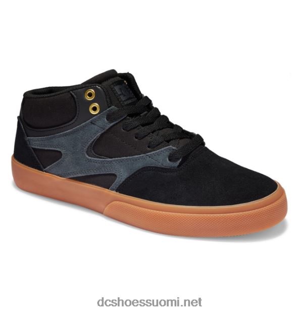 miesten kalis vulc mid-top luistinkengät musta/kumi DC Shoes VXP4HP177