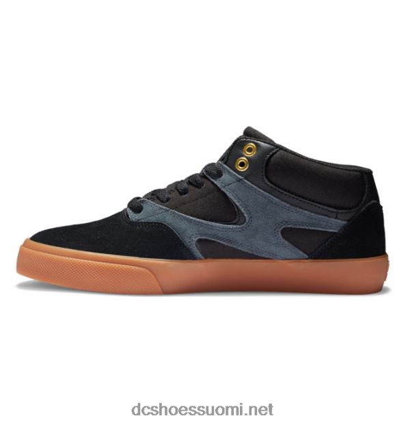 miesten kalis vulc mid-top luistinkengät musta/kumi DC Shoes VXP4HP177