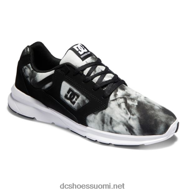miesten skyline kevyet kengät musta/valkoinen haalistuminen DC Shoes VXP4HP22