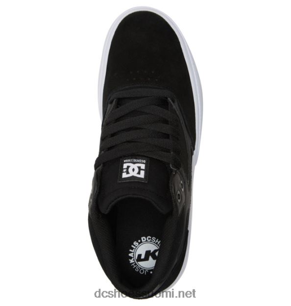 kalis vulc mid - mid-top -kengät miehille musta valkoinen DC Shoes VXP4HP107