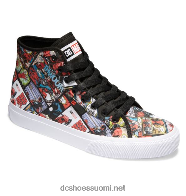 miesten marvel deadpool x dc manual hi high-top kengät musta multi DC Shoes VXP4HP214