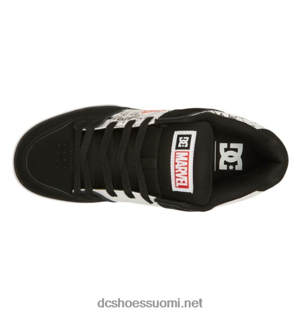 miesten marvel deadpool x dc pure -kengät musta/valkoinen/punainen DC Shoes VXP4HP260
