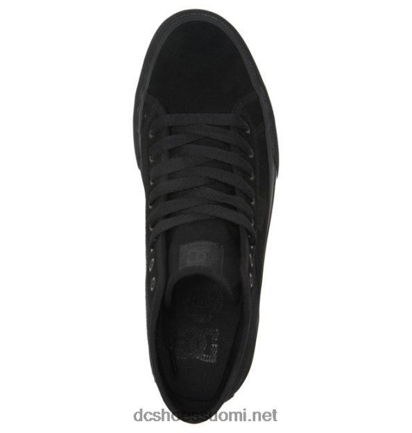 miesten käsikäyttöiset mokkanahkaiset korkeat kengät musta DC Shoes VXP4HP345