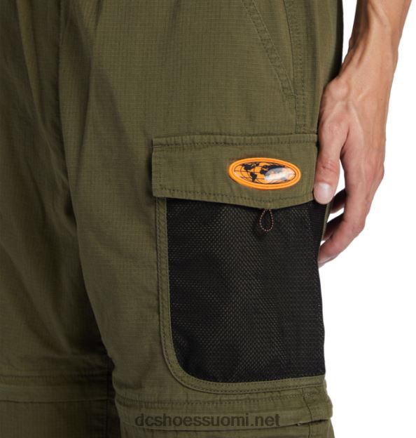 miesten voitavarat x dc muunnettavat cargo-housut muratti vihreä DC Shoes VXP4HP414