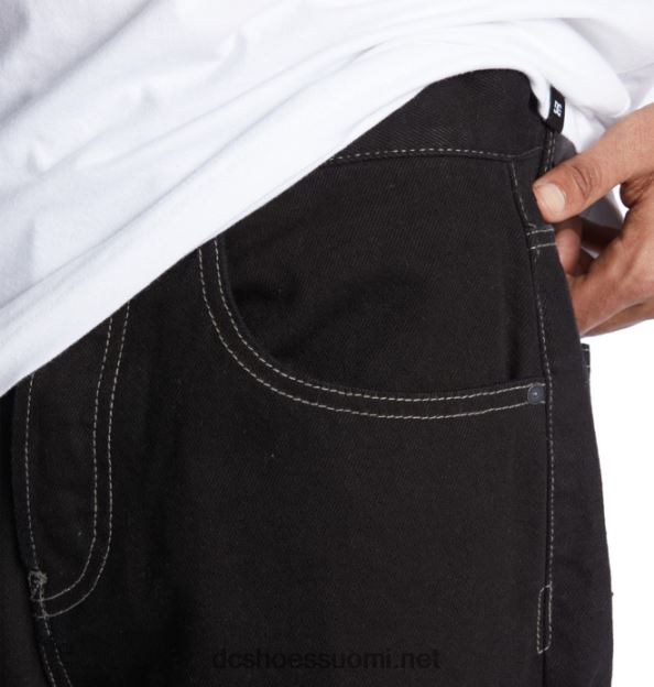 miesten worker baggy fit farkut raaka musta DC Shoes VXP4HP54