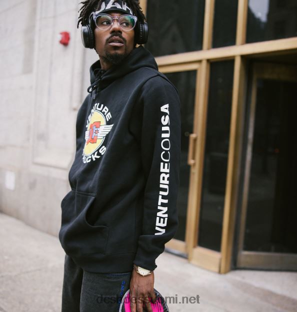 miesten venture x dc co usa -huppari musta DC Shoes VXP4HP413