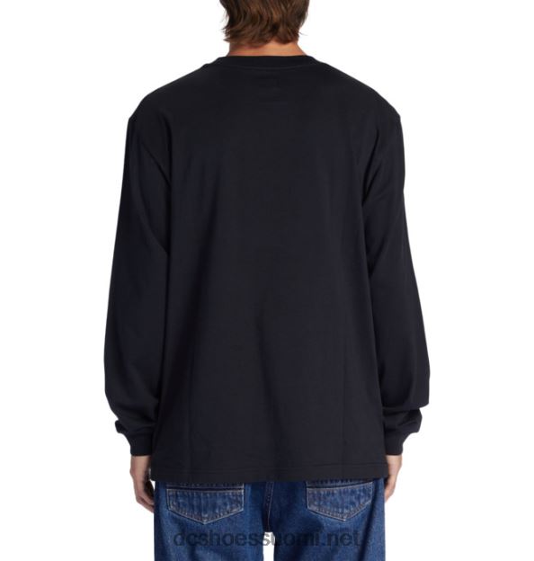 miesten dc square star pitkähihainen t-paita musta DC Shoes VXP4HP416