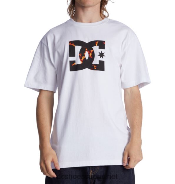 miesten dc star fill heritage t-paita valkoinen/tuli DC Shoes VXP4HP77