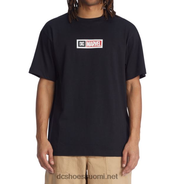 miesten marvel deadpool x dc marvel t-paita musta DC Shoes VXP4HP406