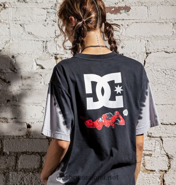 miesten marvel deadpool x dc way back t-paita musta DC Shoes VXP4HP415