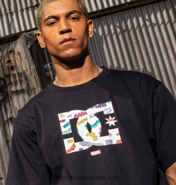 miesten marvel deadpool x dc wham star t-paita musta DC Shoes VXP4HP412