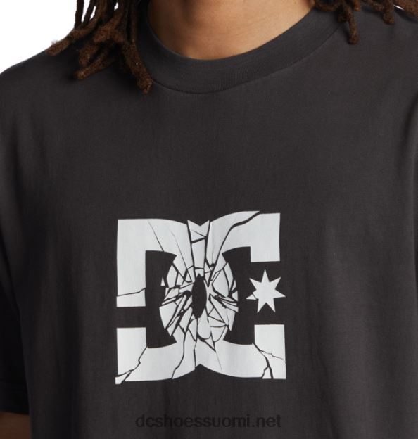 miesten särkynyt t-paita musta entsyymipesu DC Shoes VXP4HP113