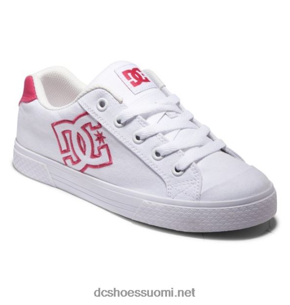 naisten chelsea-kengät valkoinen/hullu pinkki DC Shoes VXP4HP461
