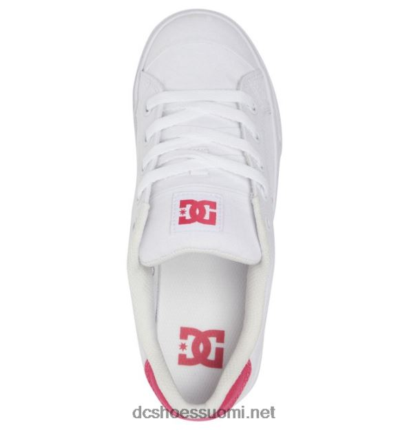 naisten chelsea-kengät valkoinen/hullu pinkki DC Shoes VXP4HP461