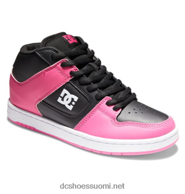 naisten manteca 4 mid-top -kengät musta/vaaleanpunainen DC Shoes VXP4HP478