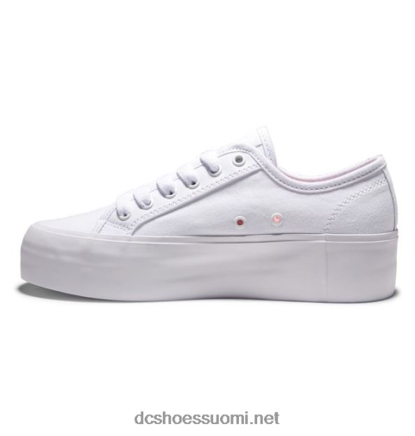manuaalinen alusta - litteät kengät naisille valkoinen DC Shoes VXP4HP473