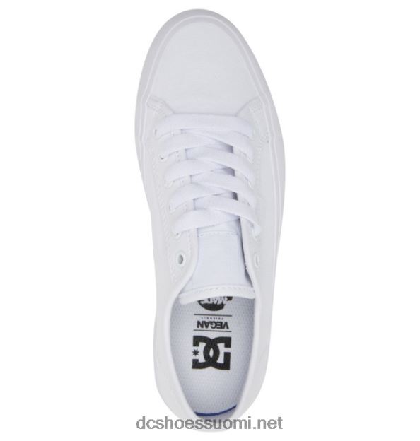 manuaalinen alusta - litteät kengät naisille valkoinen DC Shoes VXP4HP473