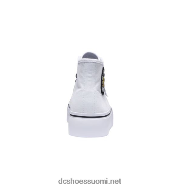 naisten manuaaliset hi platform korkeat kengät valkoinen/musta/kukka DC Shoes VXP4HP471