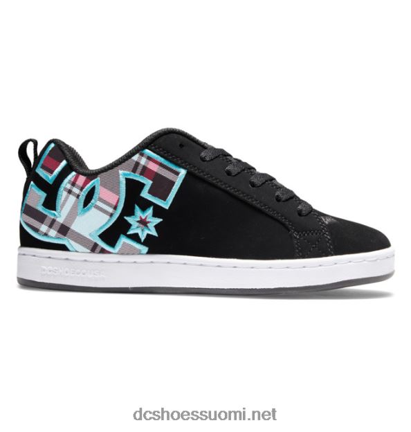 naisten hovigrafiikengät musta/c sininen ruudullinen DC Shoes VXP4HP460