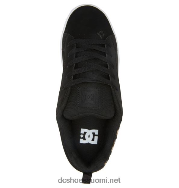 naisten hovigrafiikengät musta/valkoinen/musta printti DC Shoes VXP4HP445
