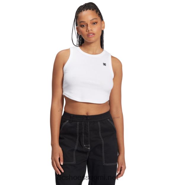 naisten poikaystävä crop toppi valkoinen DC Shoes VXP4HP462